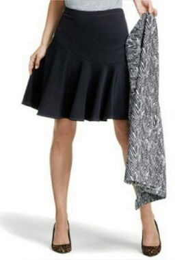 CAbi 3098 Black Skater Flounce Skirt 4